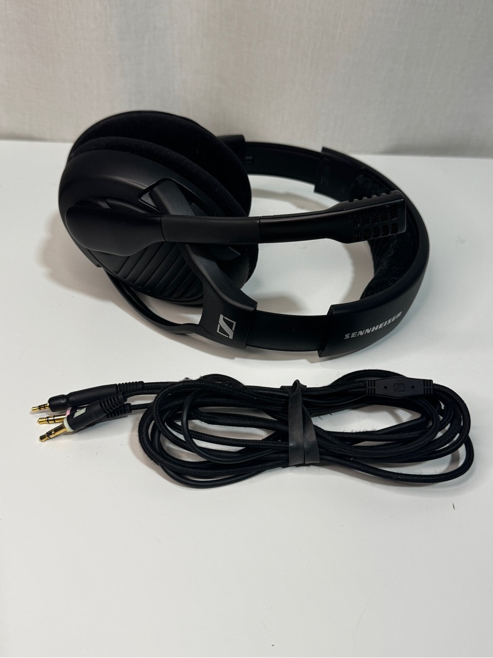 Sennheiser Black Stereo Over-Ear Wired Headset Boom Mic 3.5mm Gamer headset